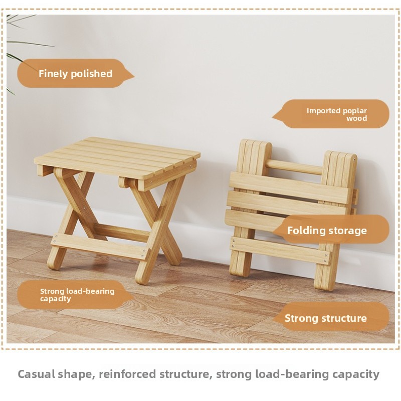 Outdoor Furniture Factory - Fabrieksdirecte verkoop Duurzame opvouwbare kruk huishoudelijk