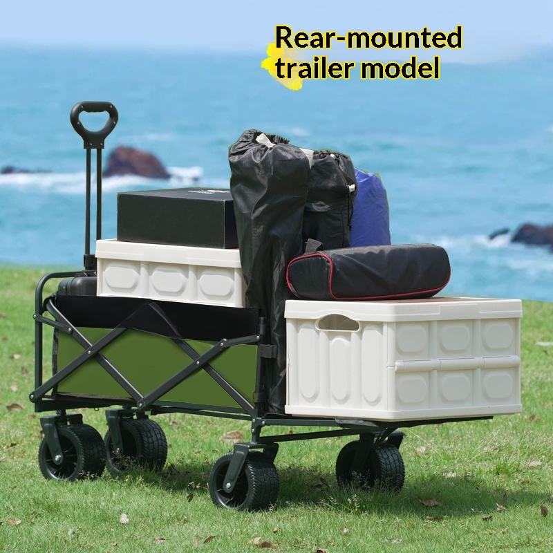 Outdoor Furniture Factory - Fabrieksuitverkoop Vierwiel Platform Camping Utility Wagon