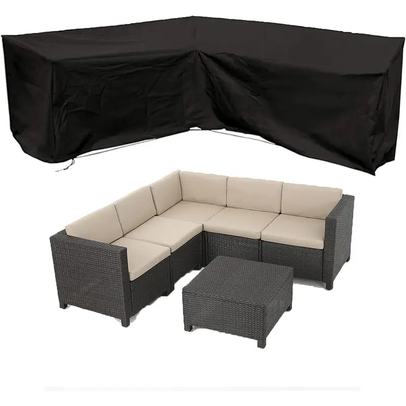 Outdoor Furniture Upholstery Near Me - Anti-UV L-vormige buitensofa hoes waterdicht winddicht