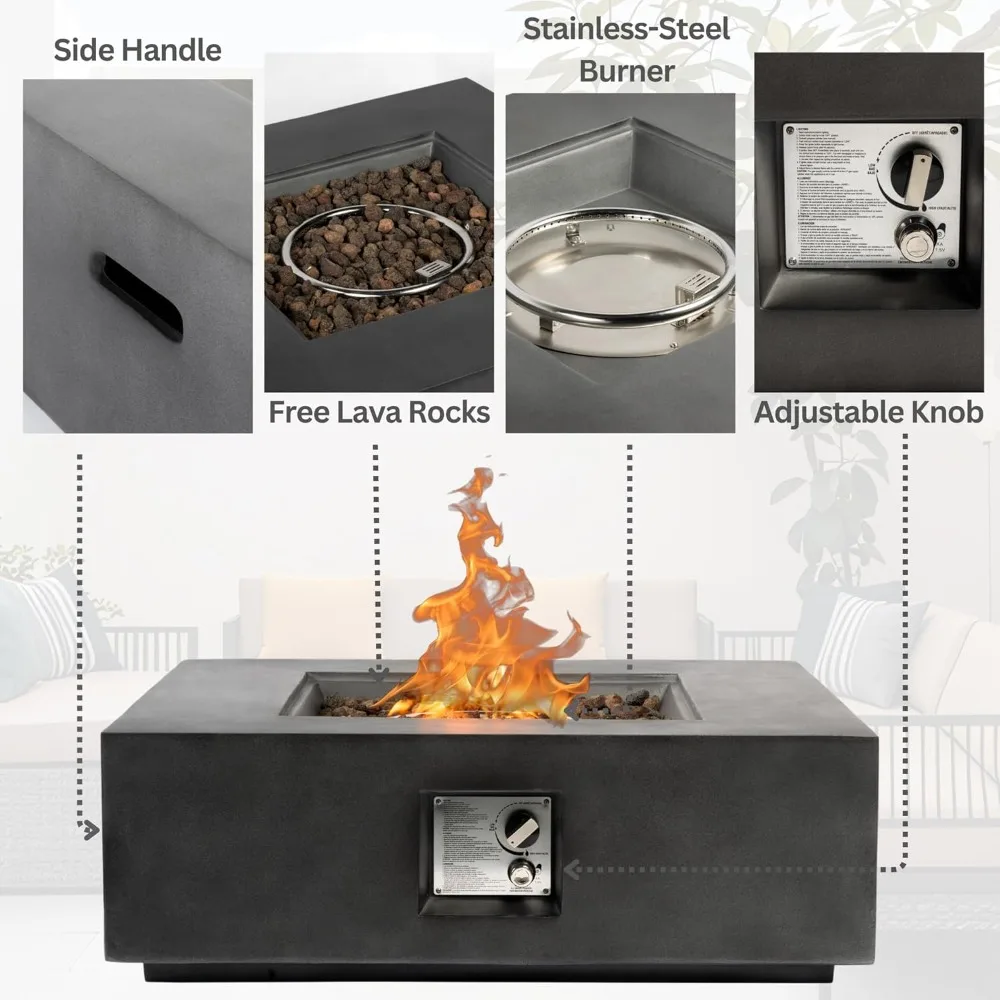 35-inch propaan vuurplaatstafe - Fire Pit Bowl recensie en prijs