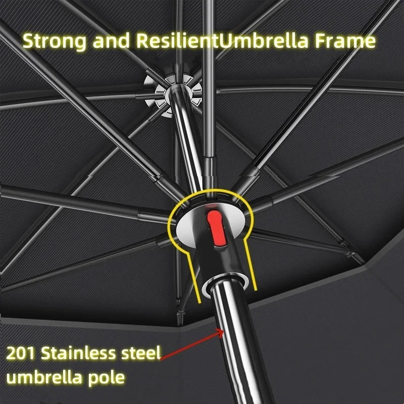 Dubbellaags Vissen Paraplu 2.0 - Parasol Umbrella Large recensie en prijs