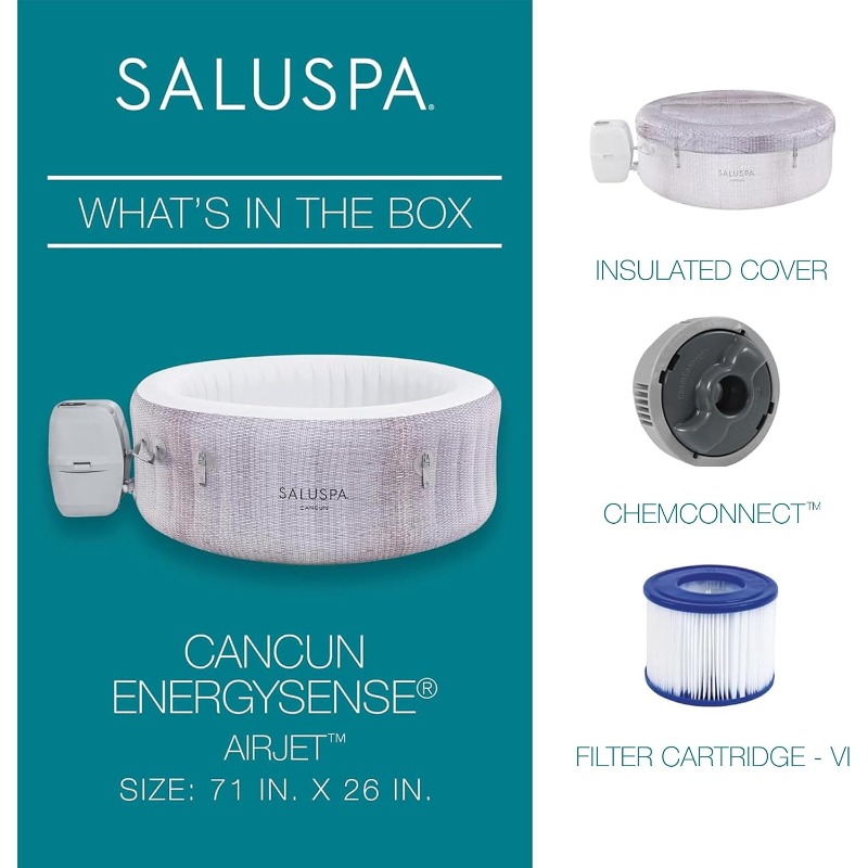 Bestway SaluSpa Cancun 2-4 per - Inflatable Hot Tub recensie en prijs