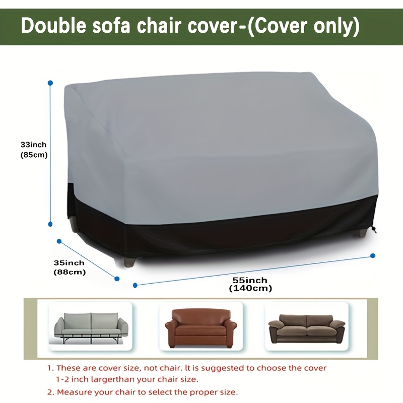 Grijze 3-zits bankhoes, patio  - Outdoor Furniture Paint recensie en prijs