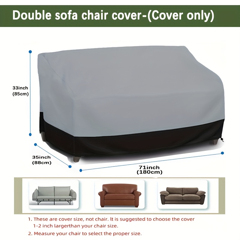 Grijze 3-zits bankhoes, patio  - Outdoor Furniture Paint recensie en prijs