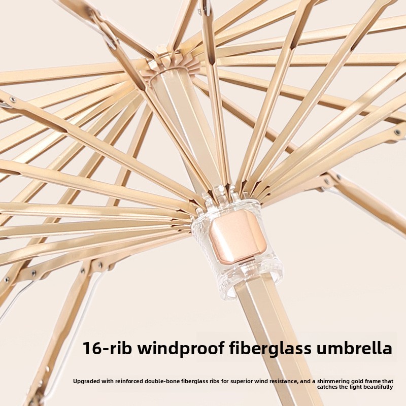 Vintage 16-ribben paraplu grot - Parasol Umbrella Large recensie en prijs