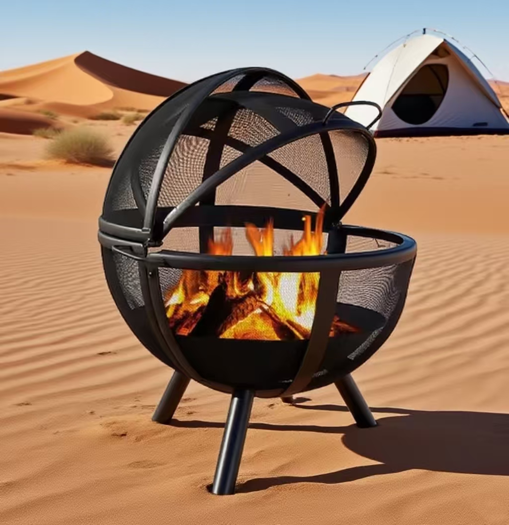Bolvormige buitenhaard van sta - Fire Pit Bowl recensie en prijs